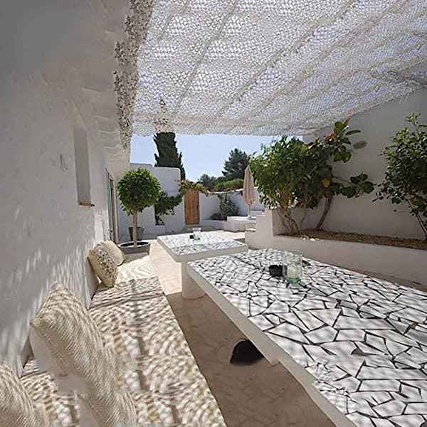 Camouflage Shade Net White 120gsm Polyester